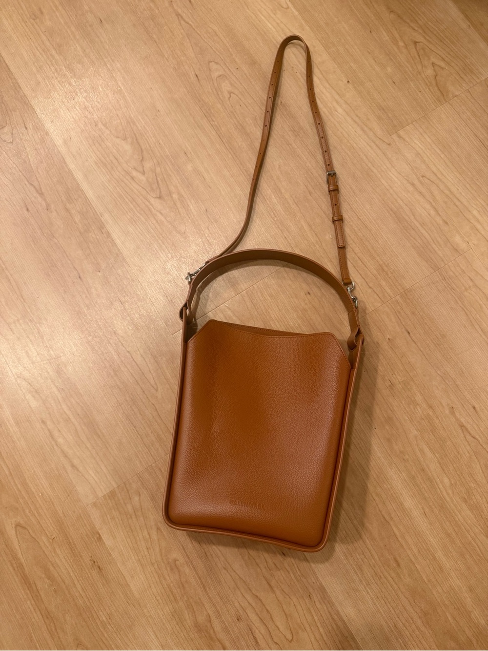 Balenciaga Cognac Brown Leather Shoulder Bag- never been used!